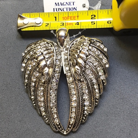 ANGEL WINGS Pendant silver/Black tone - Picture 4 of 4